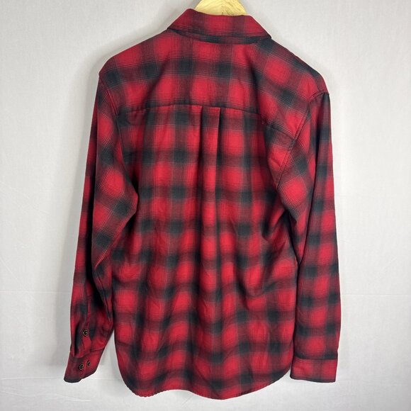 Dixxon Flannel Co Black Rifle Coffee Fireside Red Plaid Flannel Shirt Men’s M - Picture 5 of 6